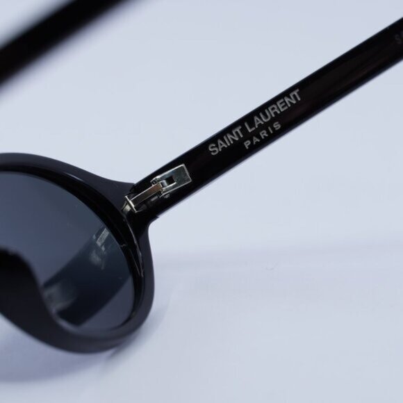 Saint Laurent SL751JEANNE 001 Sunglasses Black Oval Frame, Black Lenses - Picture 7 of 13